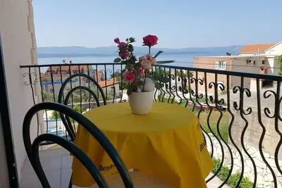 Appartement dans Bol avec vue mer, Balcon, Climatisation, Wifi (3831-1)