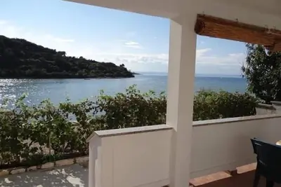 Image de Appartement dans Kampor avec vue mer, terrasse, Climatisation, Wifi (3708-1)