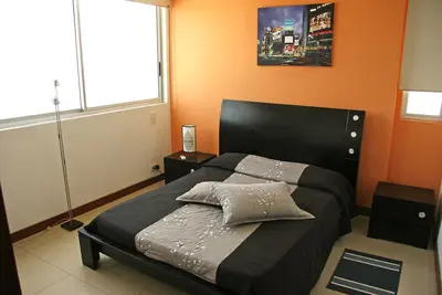 Image de Cartagena Bocagrande face à la plage, avec piscine, Wifi, terrasse et climatisation