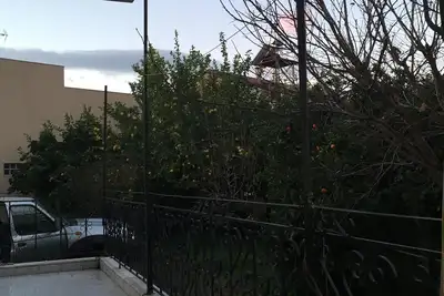 Image de maison de ville spacieuse avec jardin arboré mature