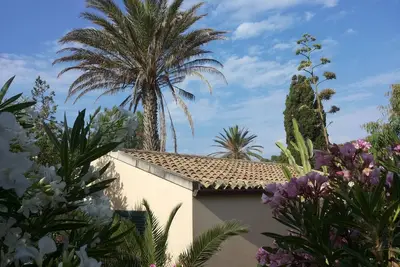 Image de Joli bungalow directement sur la plage de sable et dans le centre