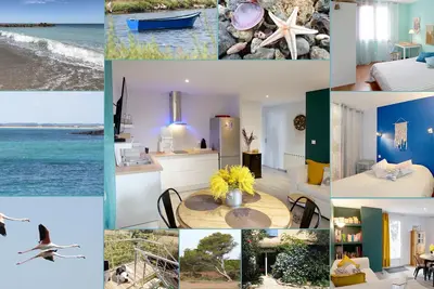 Gîte de 2 chambres avec jardin à 2 km de la mer entre Montpellier et Sète
