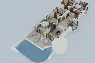 Image de Noël et Nouvel An à la grue, Suite avec vue sur l'océan et piscine de 28 pi