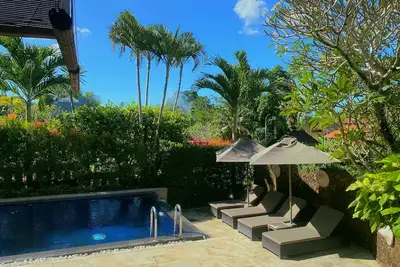 Image de Authentique villa de Bali avec de belles vues sur les rizières