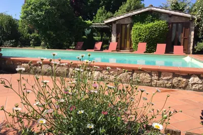 Image de Casale Eredità Easter in Orte 70 km au nord de Rome Piscine privée x 6 personnes