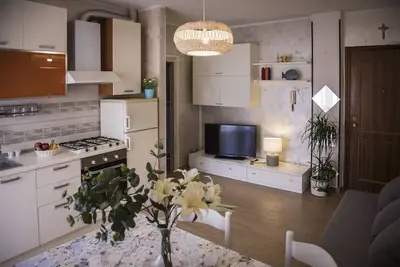 Image de Bel appartement d'une chambre avec vue sur la mer.