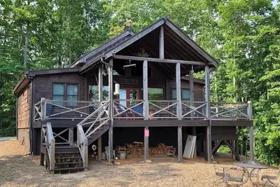 Image de Nouvelle construction - Big Star Cabin avec vue sur la montagne et grand espace de divertissement