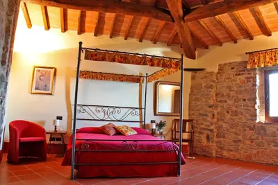 Image de 2 chambres à coucher dans ferme, piscine, jardin privé, vue imprenable, nature