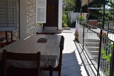 Image de Appartement de trois chambres avec la terrasse et la vue sur le mer Starigrad, Paklenica (A-17865-a)