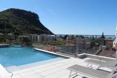 Image de Appartement de vacances avec climatisation, internet, balcon et piscine sur le toit