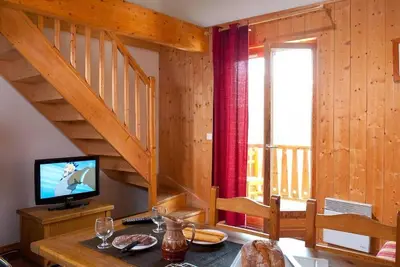 Image de À 200m des pistes de ski, remise en forme, piscine, terrasse, balcon, parking, 25-30m²