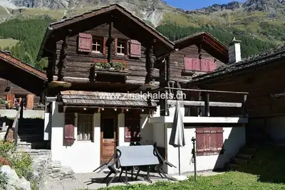 Image de Chalet individuel à Zinal - 1 chambre à 1 lit double (160x200) - séjour - Tv câblée - cuisine - 1 do