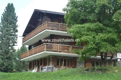 Appartement en chalet à Zinal - 2 chambres à 2 lits - séjour - Tv câblée - cuisine - 1 douche/Wc - t