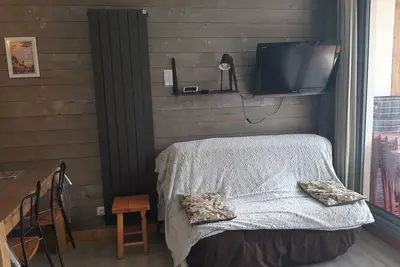 Image de Studio 4 pers, au pied des pistes avec balcon