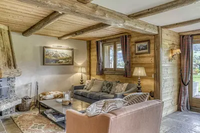 Image de Duplex 3 chambres à Megève avec cheminée et parking
