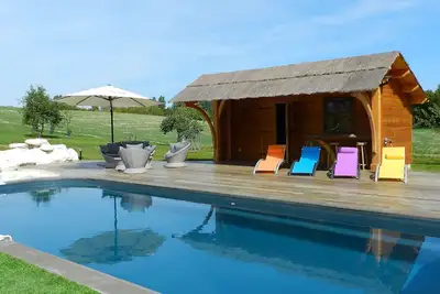Image de Maison de vacances privée avec piscine privée, Wifi, Tv, terrasse, animaux admis, parking