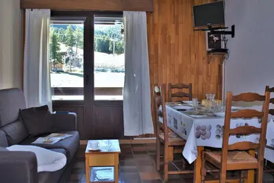 Image de Studio 4 couchages au pied des pistes avec casier à ski, Risoul 1850