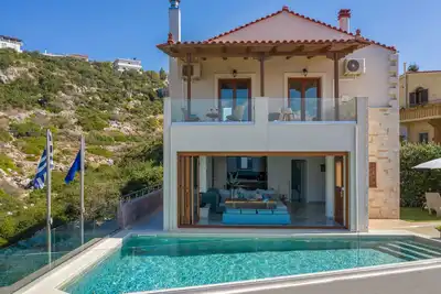 Image de Luxury Sea Villa Almy avec piscine à Almyrida Chania