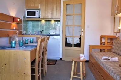 Image de Studio cabine 4 pers, pied de pistes, animaux acceptés – Risoul 1850