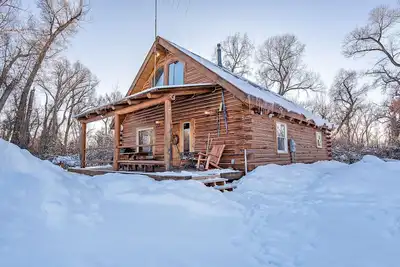 Image de Cabine isolée avec bain à remous et sauna près de Tetons