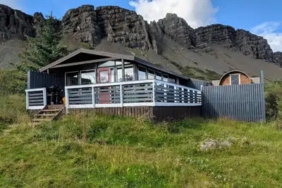 Image de Múlakot 3 - Cabine confortable avec sauna et vue panoramique depuis le salon