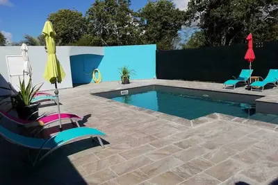 Image de Charmante Villa avec piscine à 200 metres de la Mer pour 2 à 6 personnes