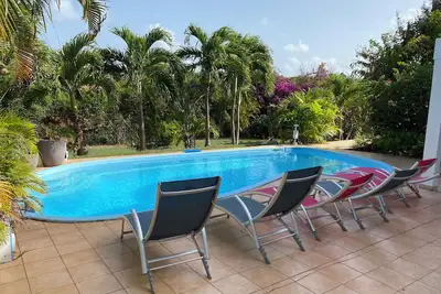 Image de La Villa Florentine Guadeloupe, Piscine privée, Jardin, terrasses Saint François
