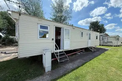 Image de Caravane de 8 places à louer (animaux acceptés également) au parc de vacances Southview. réf 33002tc