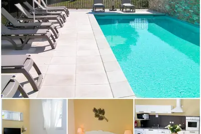 Image de Gîte***clim-Wifi-piscine chauffée-rivière 1km -plage 5km- ping-pong-pétanque