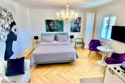 Image de Villa am Steinhuder Meer - Doppelzimmer - avec pantalon. Cuisine, utilisation du jardin, wifi