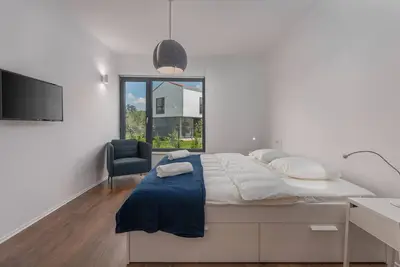 Image de Luxueuse villa moderne récemment construite dans un village d'Istrie, entourée par la nature