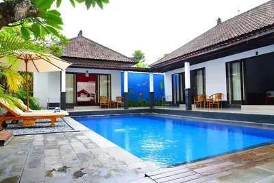 Image de Nouvelle villa de 3 chambres à coucher à Canggu avec une piscine privée et une cuisine
