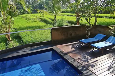 Image de Villa avec 1 chambre à coucher et vue sur les rizières à Ubud