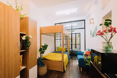 Image de Une chambre familiale n ° 3 pour quatre personnes avec les toilettes en bas
