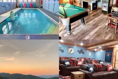 Piscine INTÉRIEURE CHAUFFÉE - Vues Imprenables - CINÉMA Maison - (Nouvelle Cabine AMÉLIORÉE)