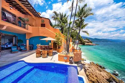 Image de Droit Sur La Villa Mexicaine À La Plage