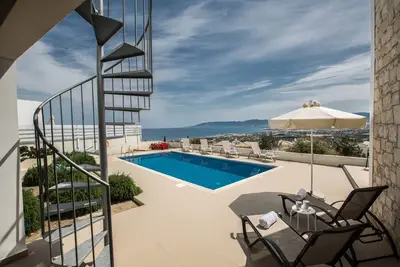 Villa Abbie, vue panoramique sur la mer