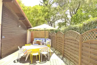 Image de Seignosse océan – Villa patio soignée à 600 m plage, terrasse Ouest, idéal famille