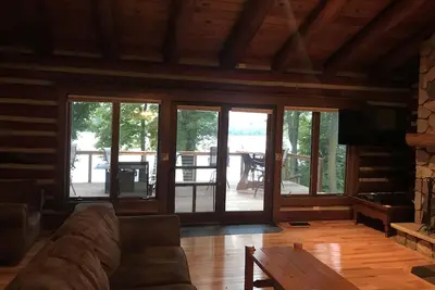 Image de Cabane en rondins de luxe à l'extrémité nord du lac long! !