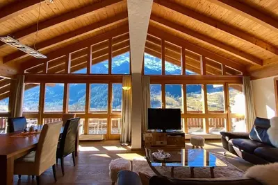 Image de Monte rosa, Penthouse avec vue panoramique sur les montagnes.