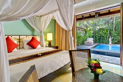 Image de Villa 1 chambre avec piscine dans le centre de Tuban, destination sud de Kuta à Bali