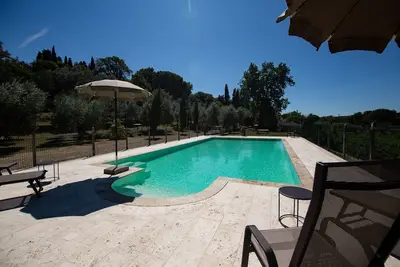 Image de Maison de vacances privée avec Wifi, piscine privée, climatisation, Tv, terrasse, près de Cortone