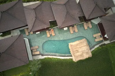 Image de Très bien situé près d'Ubud, vue sur la piscine