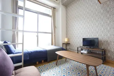 Image de Max 6 people 1 bed  2 futons  fun wit - Terrys room Namba H901 / Osaka Ōsaka