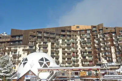 Image de Studio avec balcon, 4 pers, skis aux pieds, animaux admis