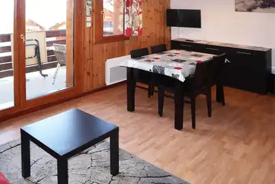 Image de Appartement standing aux Orres 1800 avec piscine, sauna, hammam, wifi, animaux admis