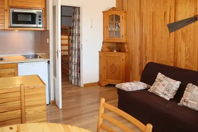 Image de Coquet studio 4 pers au cœur des Orres, départ skis aux pieds