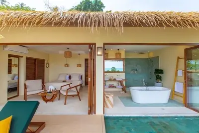Giorgio Luxury Cottage, Sea View, Walkable to the Beach