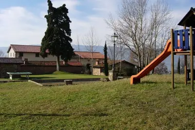 Image de Appartement Fattoria di Belvedere Il Leccio avec vue sur le château de Poppi