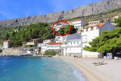 Image de Appartement de deux chambres avec la terrasse et la vue sur le mer Sumpetar, Omis (A-17895-a)